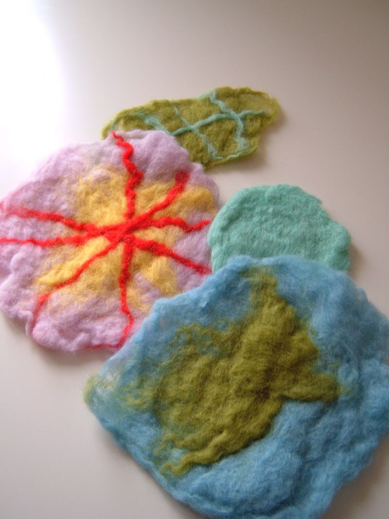 Felt flowers